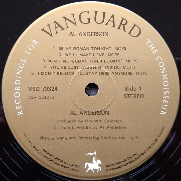 Al Anderson - Al Anderson Vinyl LP (Used)