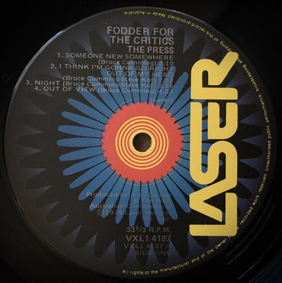 Press - Fodder For The Critics Vinyl LP (Used)