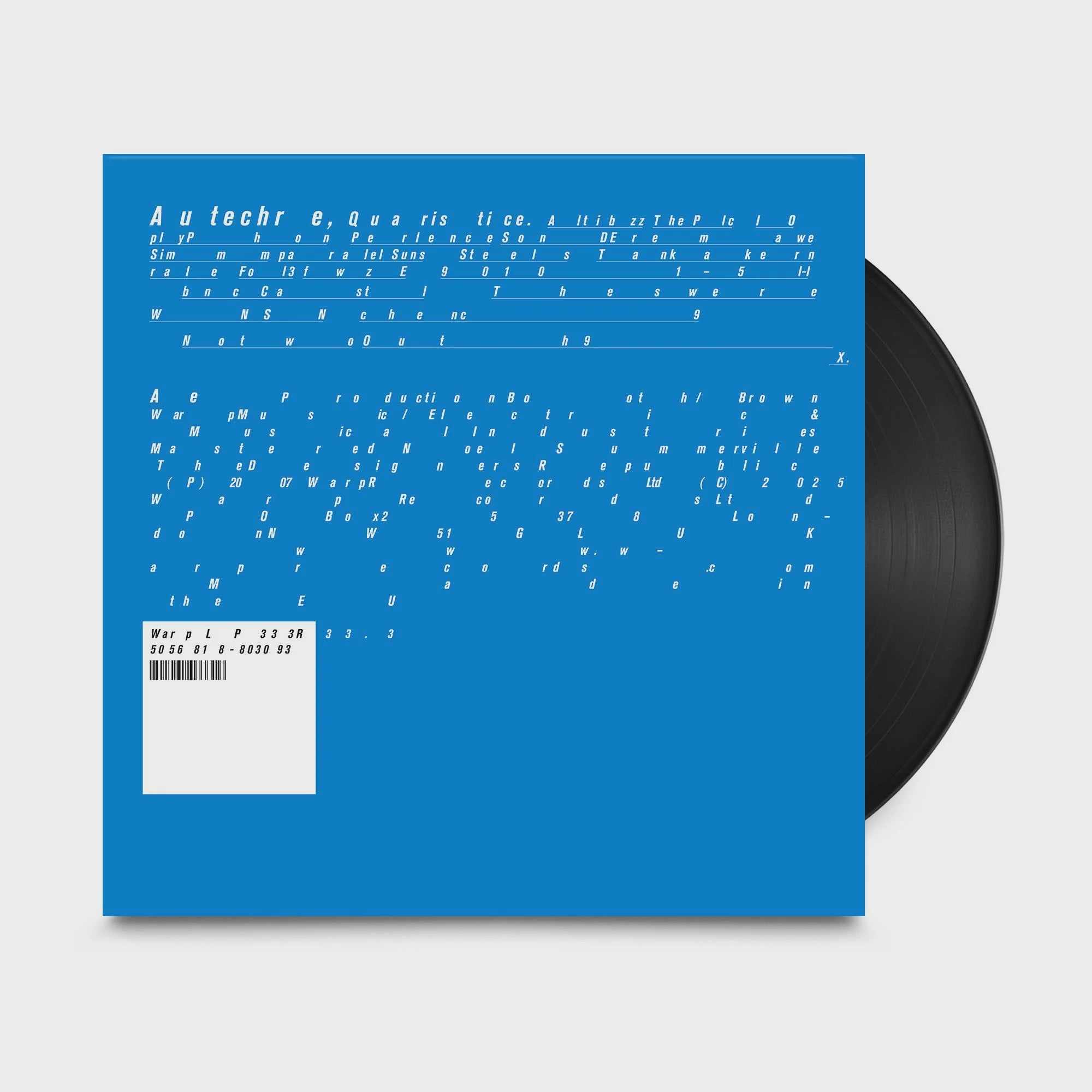 Autechre - Quaristice Vinyl LP