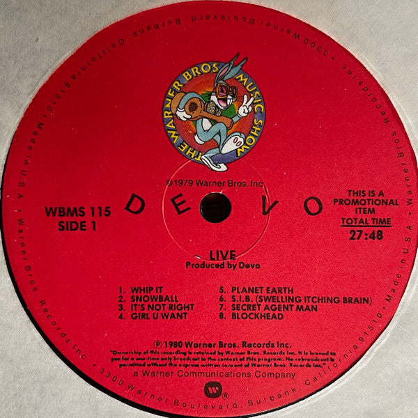 Devo - Live Promo Vinyl LP (Used)