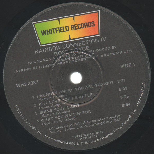 Rose Royce - Rainbow Connection IV Vinyl LP (Used)