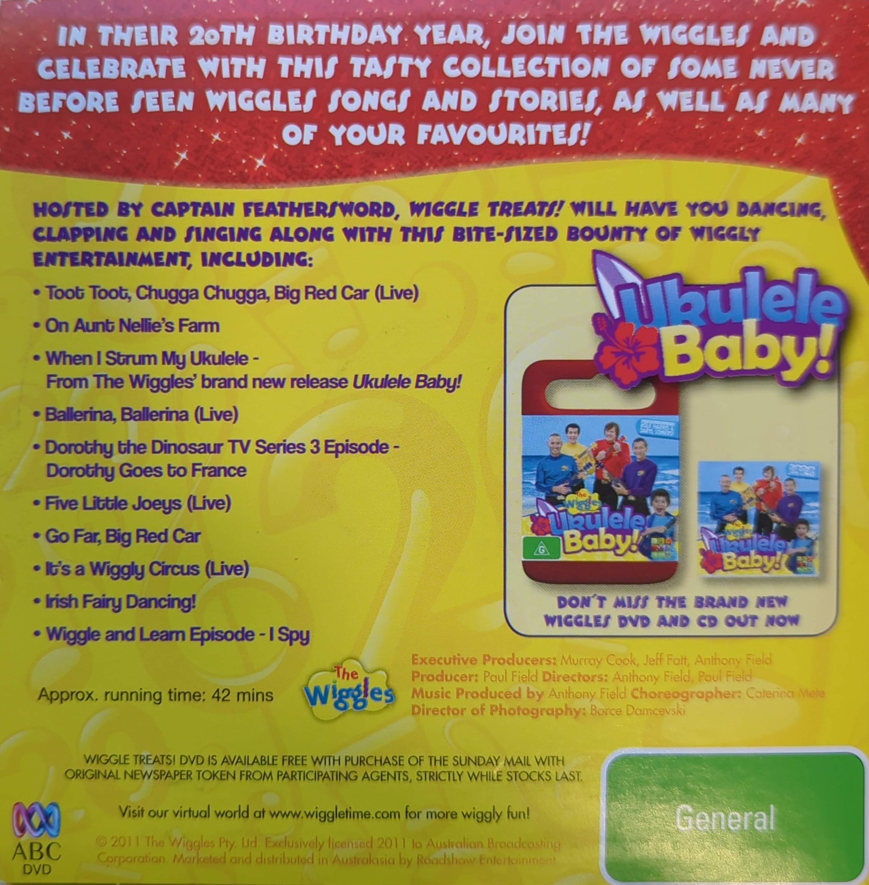 Wiggles - 20 Years Wiggle Treats Sunday Mail DVD