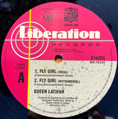 Queen Latifah - Fly Girl / Nature Of A Sista' 12" Vinyl Single (Used)