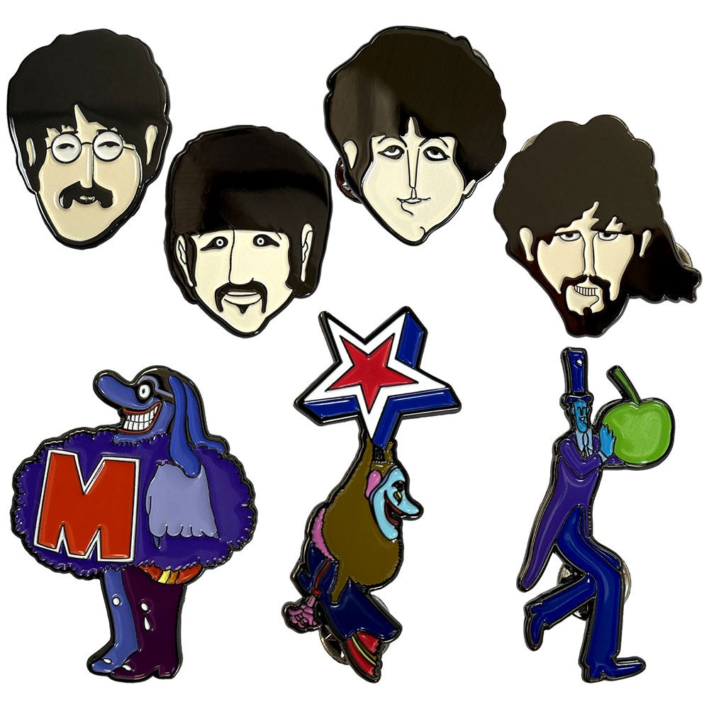 Beatles - Yellow Submarine Characters Mini Badge Set