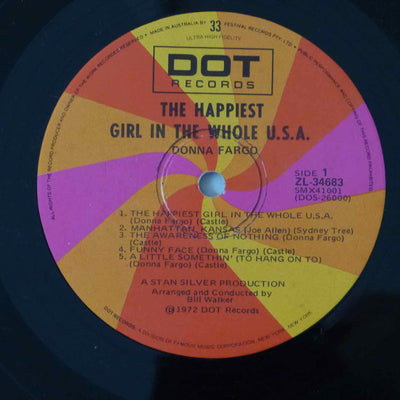 Donna Fargo - The Happiest Girl In The Whole U.S.A. Vinyl LP (Used)