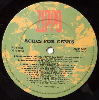Various Artists - Acres For Cents Vinyl LP (Used)