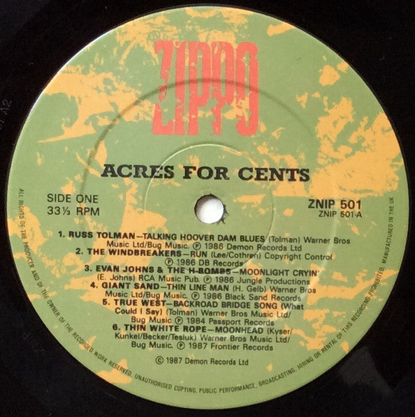 Various Artists - Acres For Cents Vinyl LP (Used)