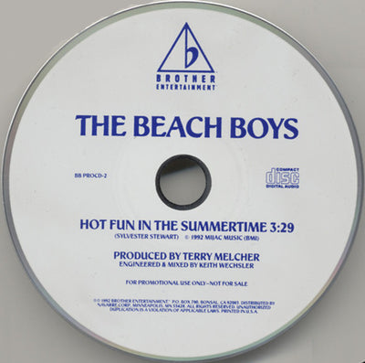 Beach Boys - Hot Fun In The Summertime Promo CD