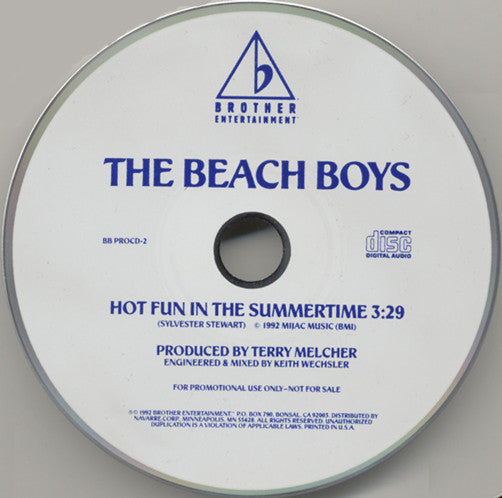 Beach Boys - Hot Fun In The Summertime Promo CD