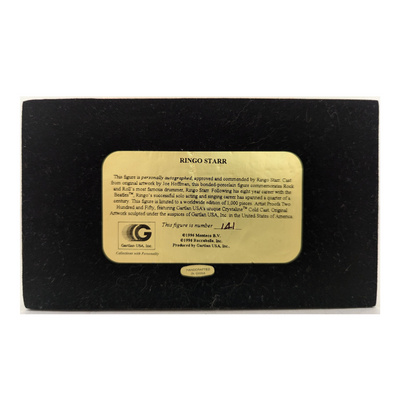 Beatles - Ringo Starr Personally Signed Abbey Road Gartlan Ltd Ed #141/1000 Figurine 1996 w/COA