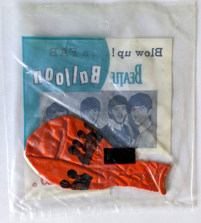 Beatles - Original 1960s United Industries Orange Balloon Sealed