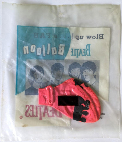 Beatles - Original 1960s United Industries Pink Balloon Sealed