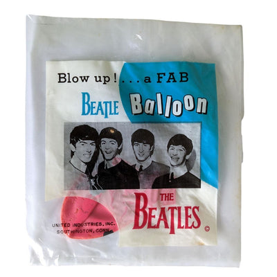Beatles - Original 1960s United Industries Pink Balloon Sealed