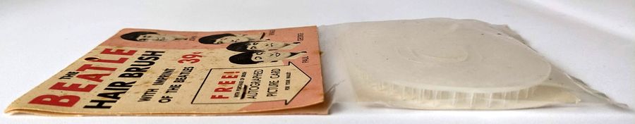 Beatles - Original 1960s White Belliston Genco Hair Brush Sealed
