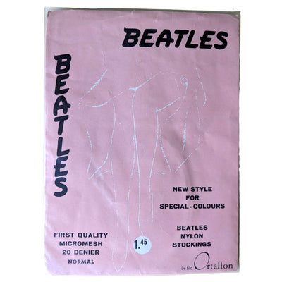Beatles - Original 1960s Ortalion Nude Normal 20 Denier Nylon Stockings in Original Packaging