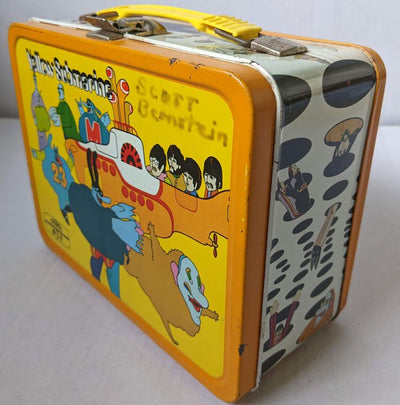 Beatles - Original 1968 Thermos Yellow Submarine Metal Lunchbox