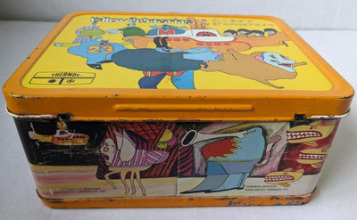 Beatles - Original 1968 Thermos Yellow Submarine Metal Lunchbox