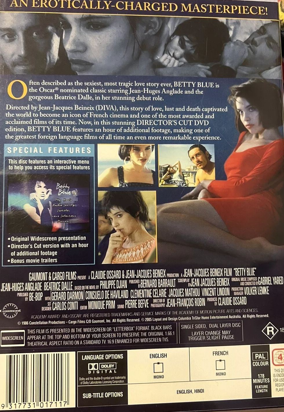 Betty Blue - (Director's Cut) DVD (1989)