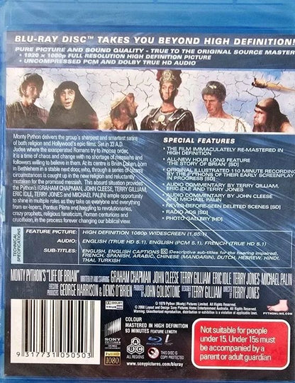 Monty Python - Life Of Brian The Immaculate Edition (1979) Blu-Ray DVD (Used)