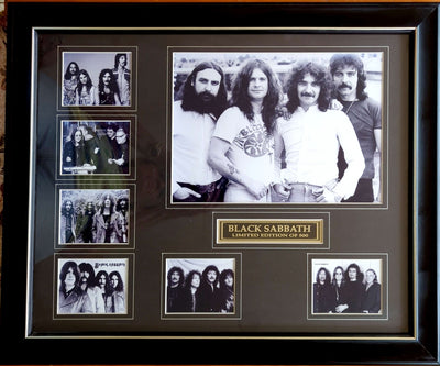 Black Sabbath - Limited Edition Unlicensed Framed B/W Photos Artwork