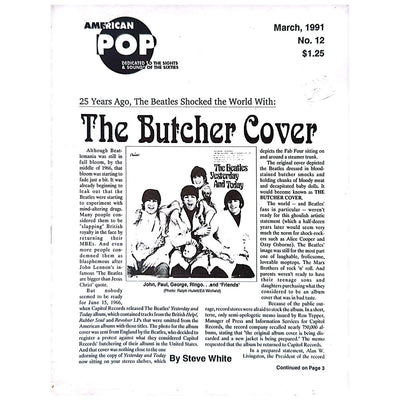 Beatles - American Pop #12 March 1991 Butcher Cover Magazine (Used)
