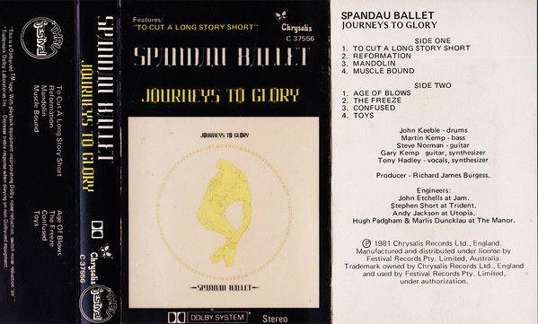 Spandau Ballet - Journeys To Glory Cassette Tape