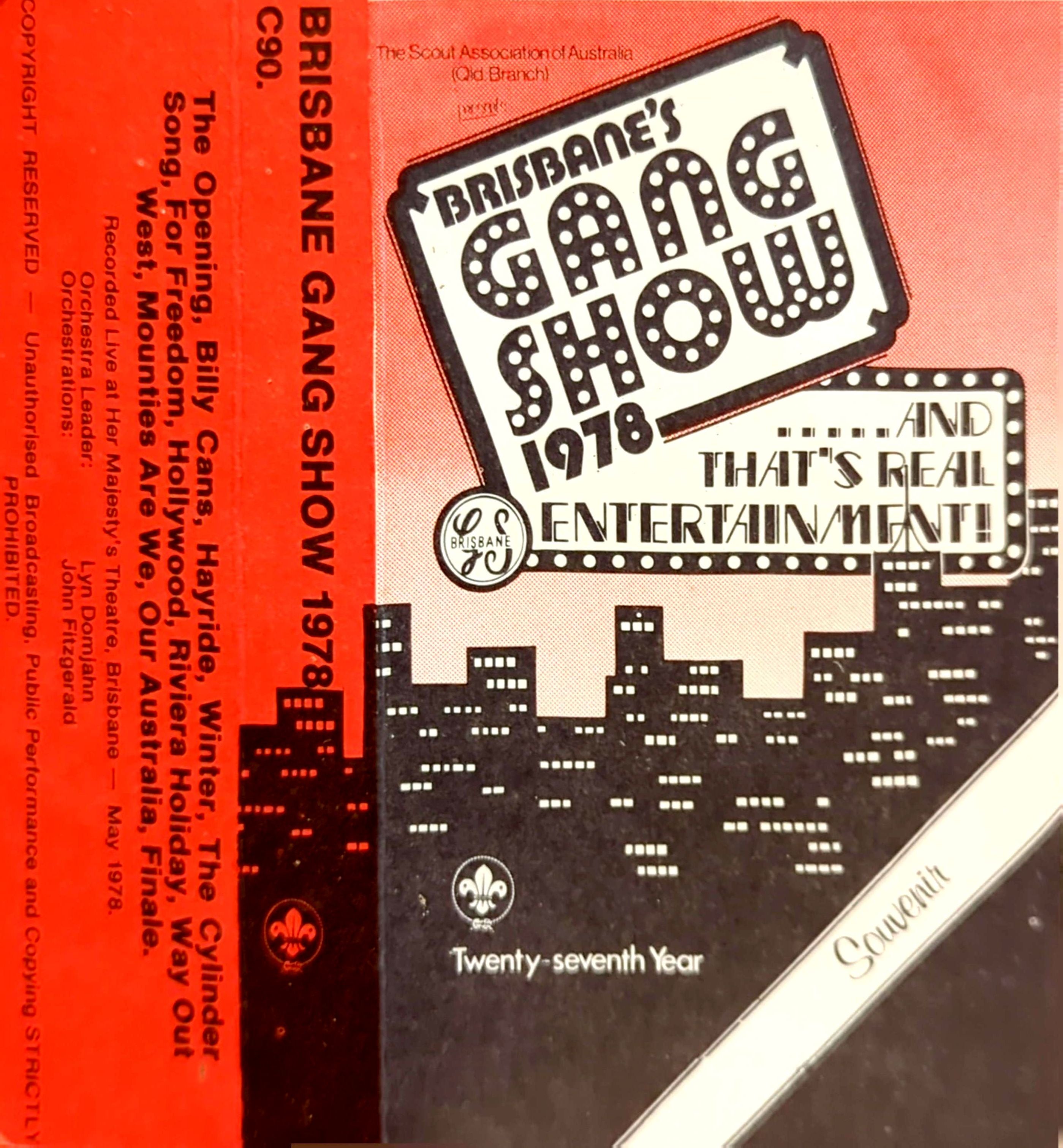 Brisbane Gang Show 1978 - And That's Real Entertainment Cassette Tape