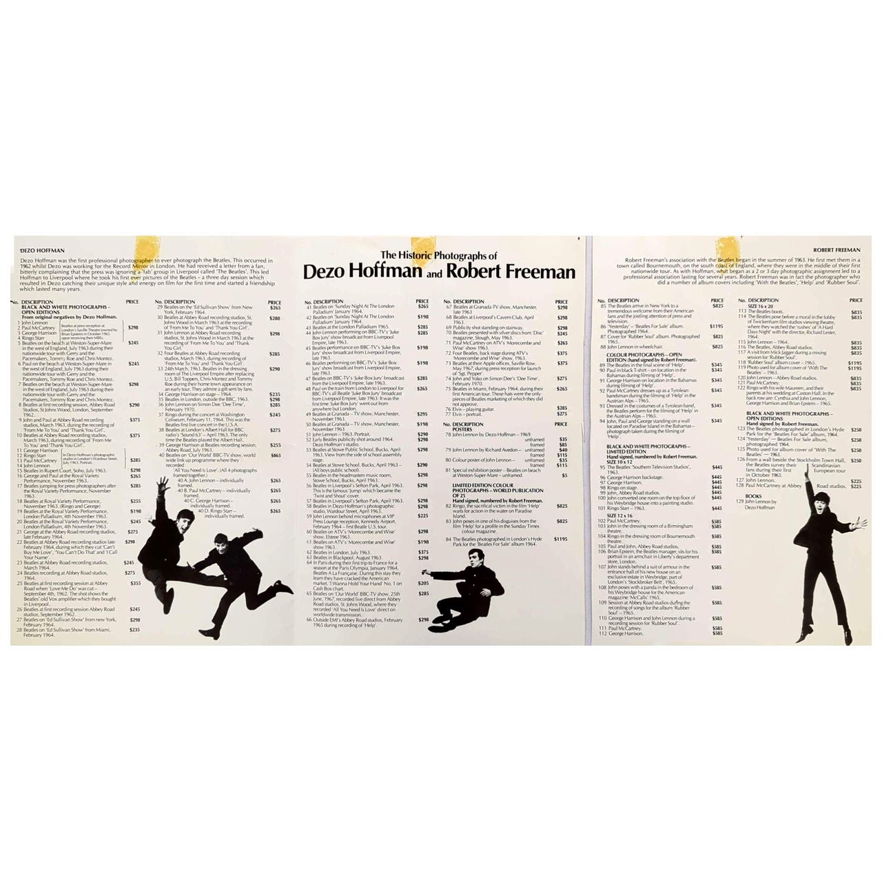 Dezo Hoffman & Robert Freeman - Beatles Catalog 1986 Silver K Fine Arts (Used)