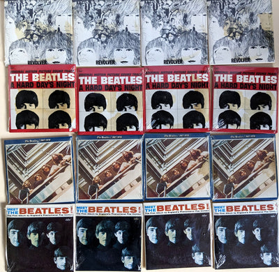 Beatles - Original 1982 Chu Bops Beatles Display Box of 64 Sealed Bubblegum Vinyl Records