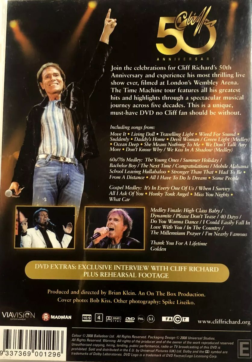 Cliff Richard – Time Machine Tour : 50th Anniversary Live DVD