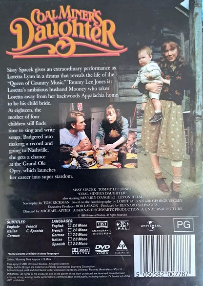 Sissy Spacek - Loretta Lynn: Coal Miner's Daughter (1980) DVD