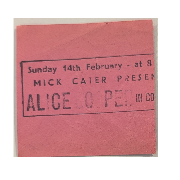 Alice Cooper -Special forces Tour 1982 Original Vintage Concert Ticket