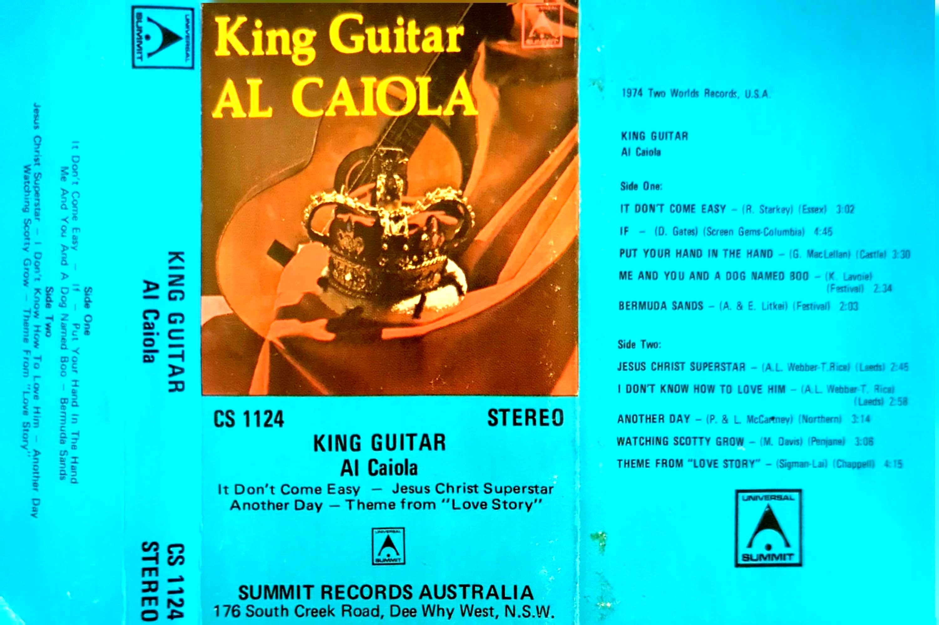 Al Caiola - King Guitar Cassette Tape