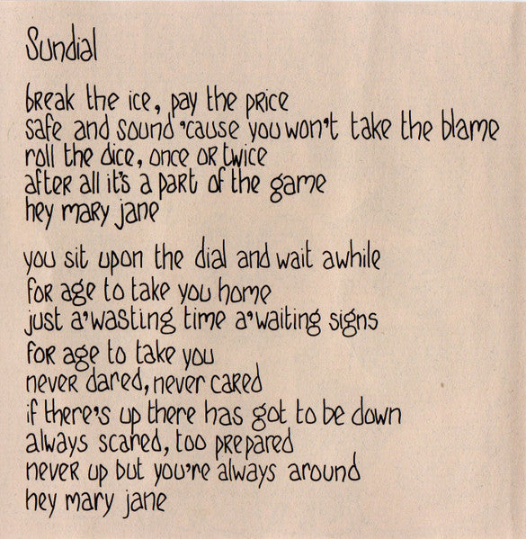 Tumbleweed - Sundial 5 Track CD Single EP