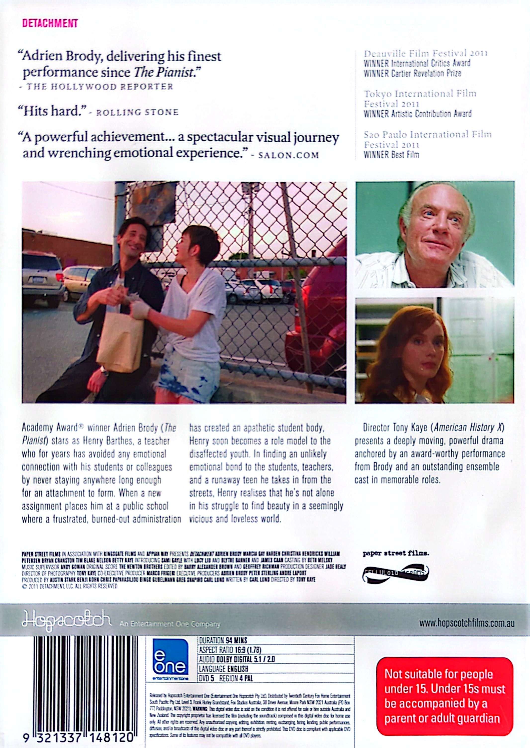 Detachment - Detachment DVD (2011) (Used)