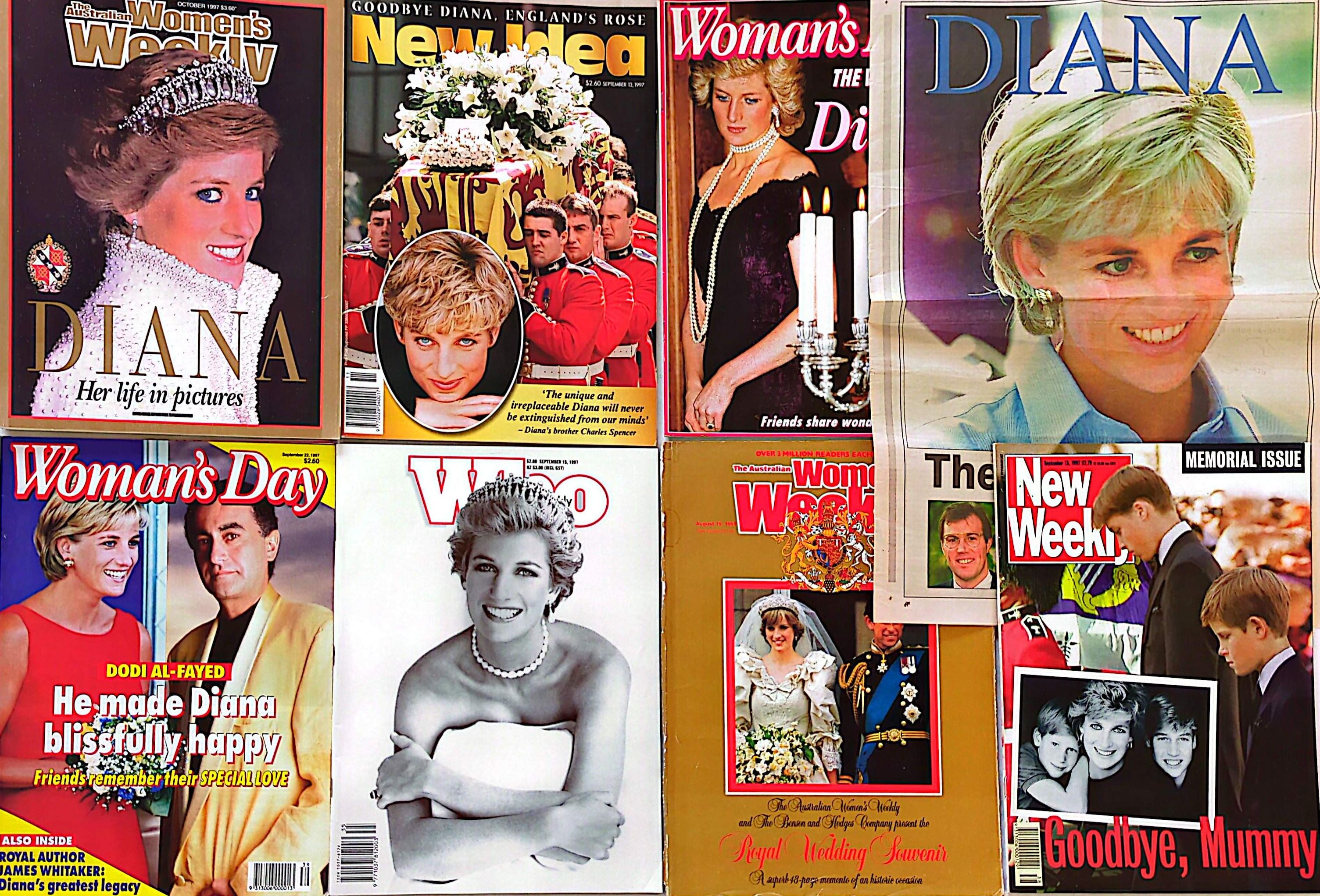 Diana Princess Of Wales - Assorted Bundle 1980/90s Magazines