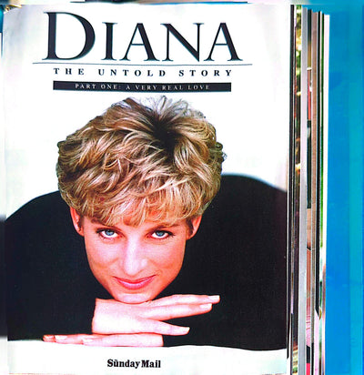 Diana Princess Of Wales - The Untold Legacy 11 Booklet Series W/Binder (Courier Mail/Sunday Mail)