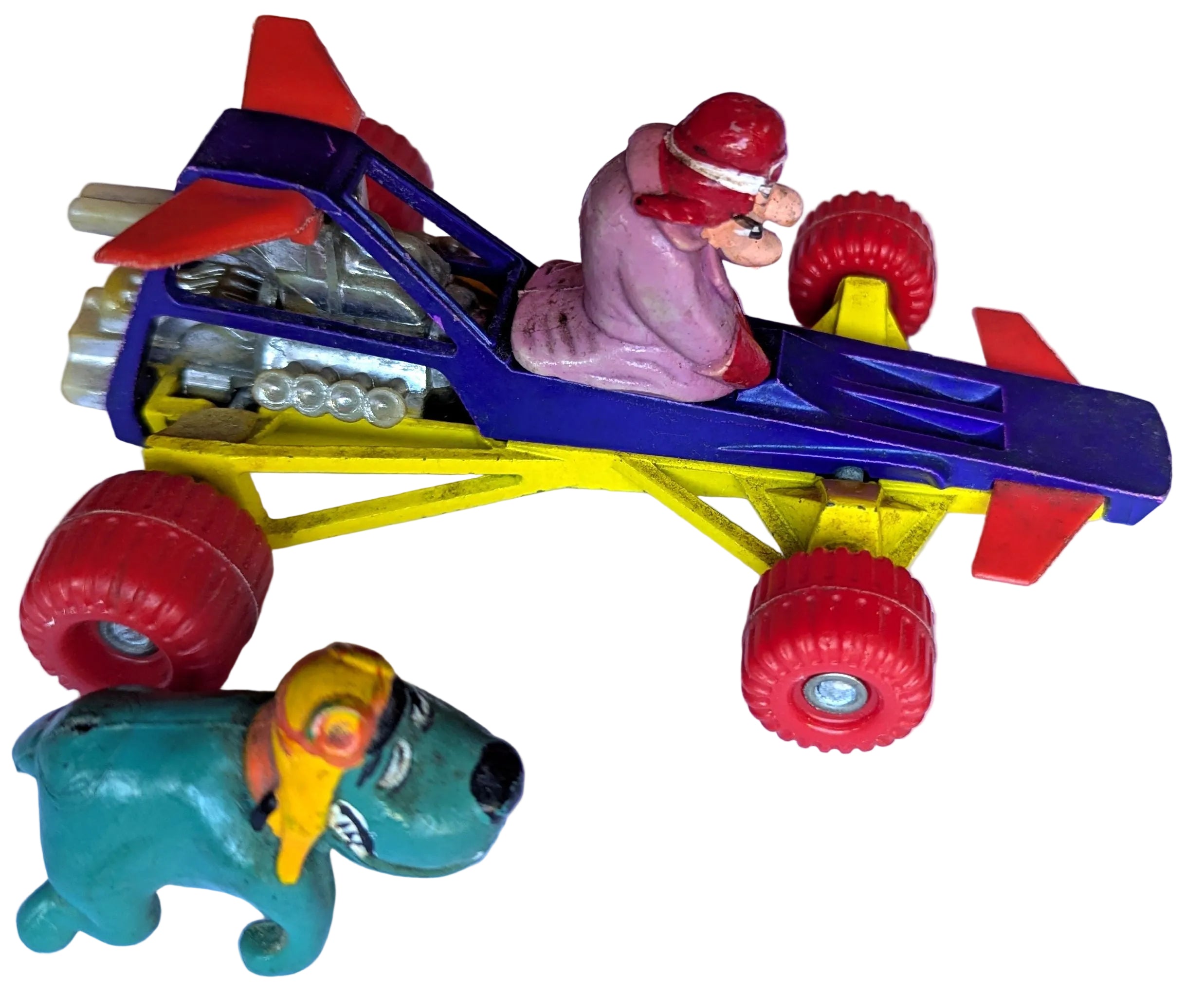 Wacky Races - Vintage 1970s Dick Dastardly & Muttley Corgi Die-Cast Drag Racer