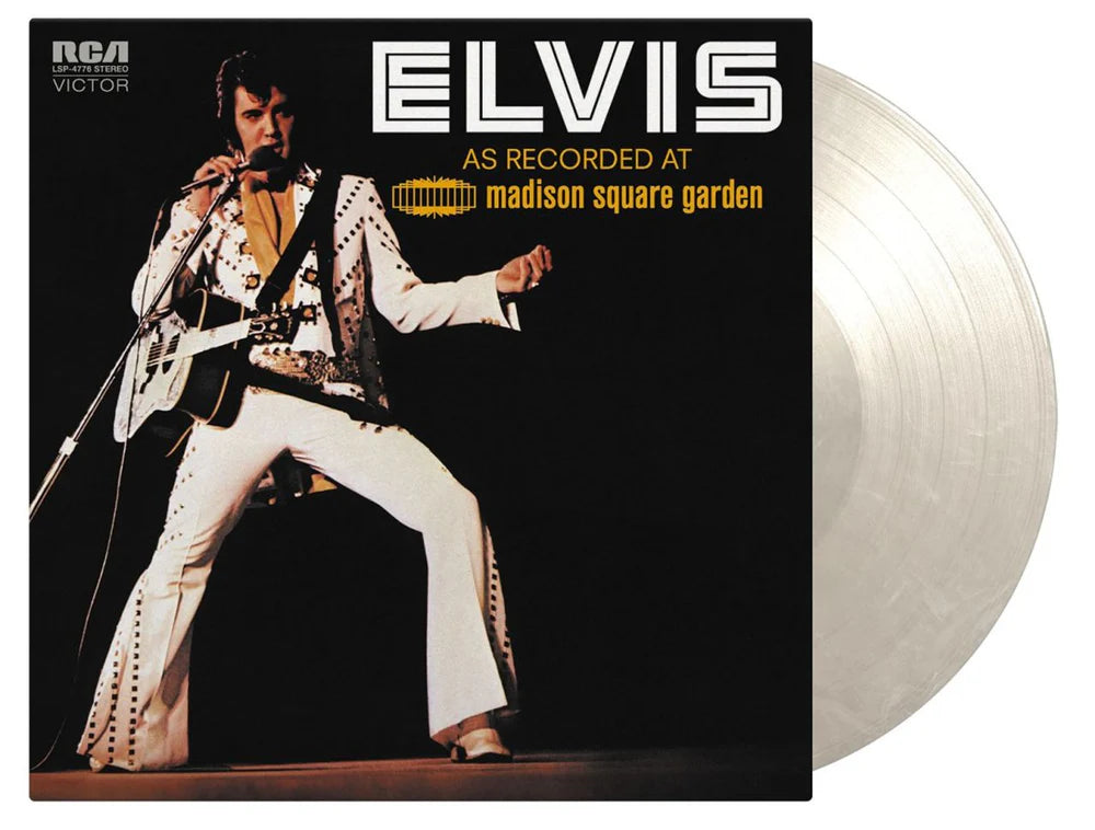 Elvis Presley - Elvis As Recorded At Madison Square Garden Limited Edition White Marbled Coloured Vinyl 2LP (Used)