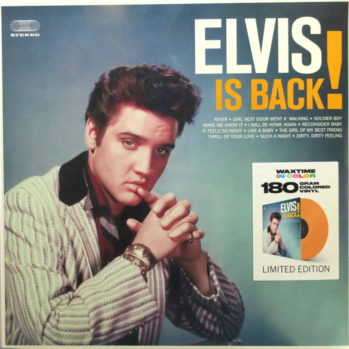 Elvis Presley - Elvis Is Back! Orange Coloured Vinyl LP