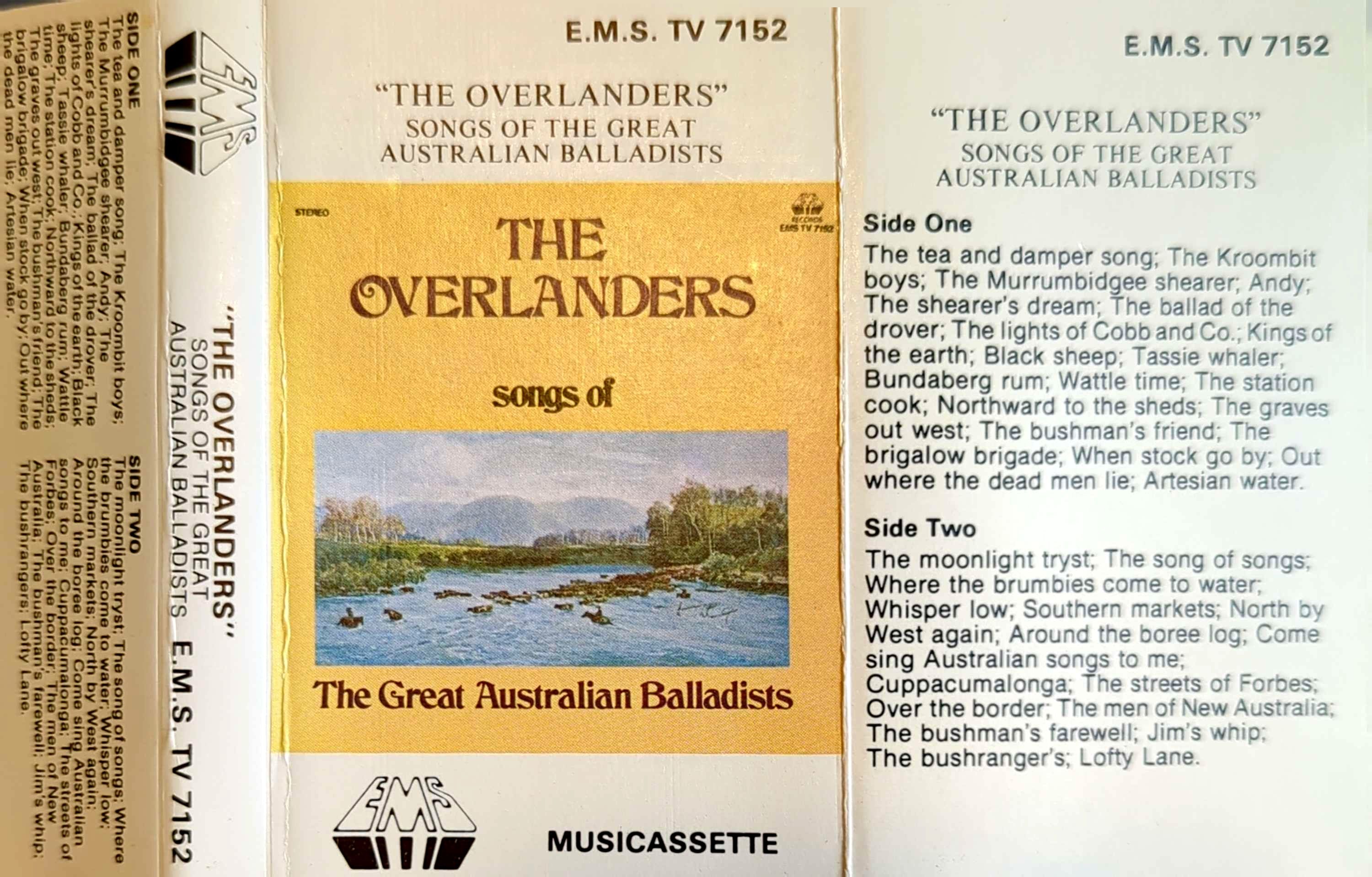Overlanders – Songs Of The Great Australian Balladists Cassette Tape