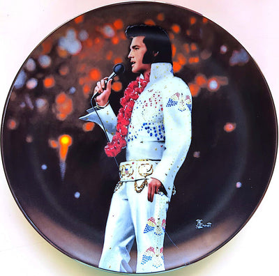 Elvis Presley - Vintage 1991 Delphi In Performance Aloha From Hawaii Plate #11957E + COA (No Box)