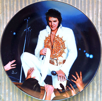 Elvis Presley - Vintage 1992 Delphi In Performance Tour Finale Indianapolis 1977 Plate #6280B w/ Original Box & COAs