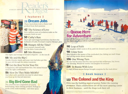 Elvis Presley - Australian Reader's Digest Magazine Aug 2003