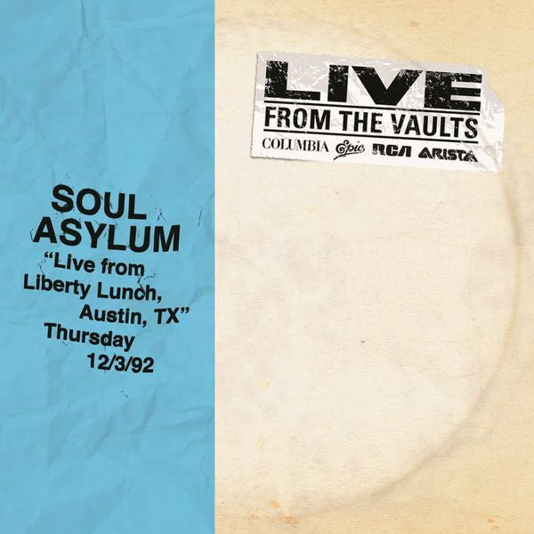 Soul Asylum - Live From Liberty Lunch, Austin, Tx, December 3, 1992 Vinyl 2LP
