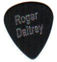 Roger Daltrey - Official Stage Black Guitar Pick