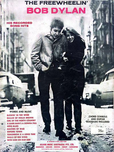 Bob Dylan - The Freewheelin' Bob Dylan (His Recorded Song Hits) Sheet Music Songbook (1963) Arranged By Jerry Sears