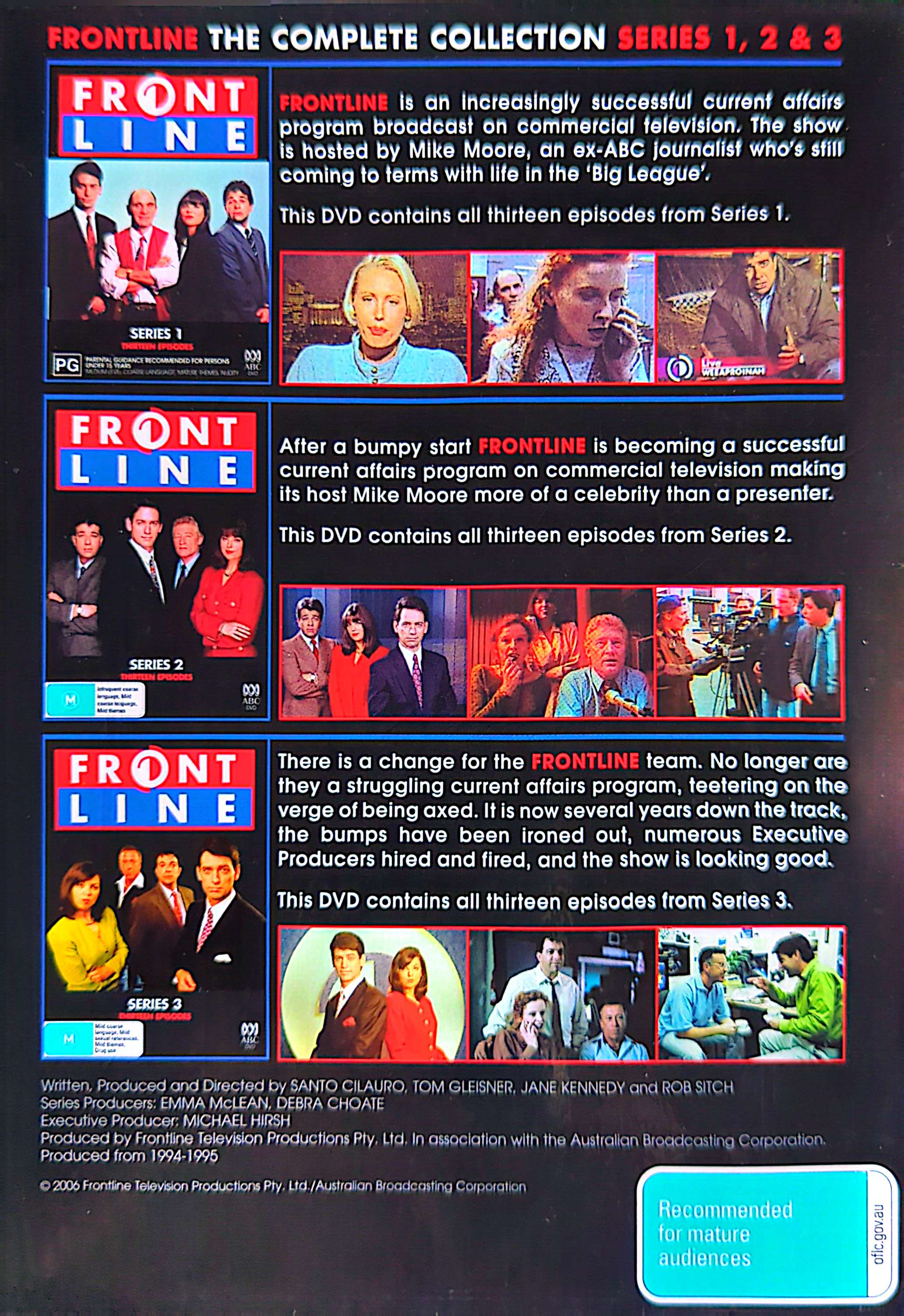 Frontline (ABC) - The Complete Collection Series 1-3 6DVD Boxset (Used)