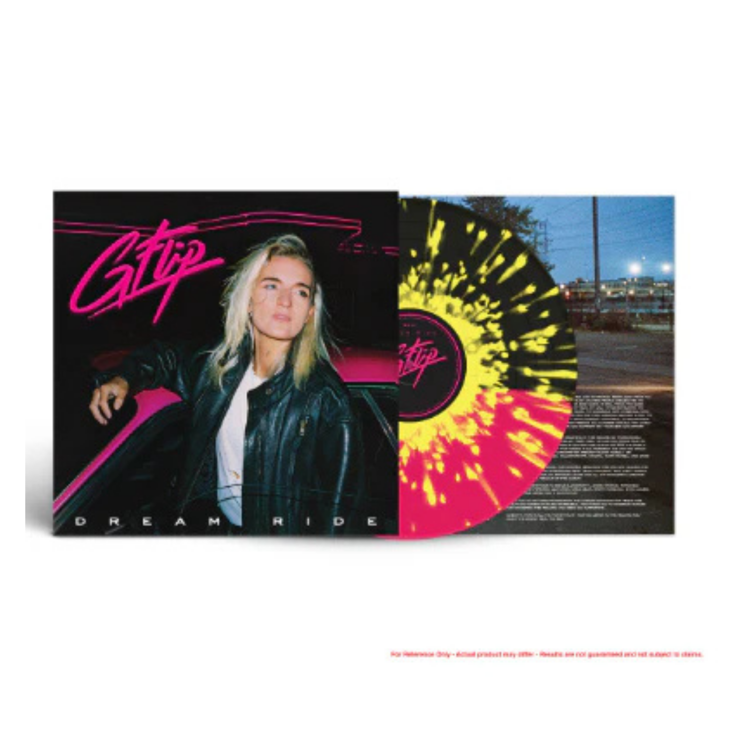 G Flip - Dream Ride Indie Exclusive Pink/Black With Yellow Splatter Coloured Vinyl LP
