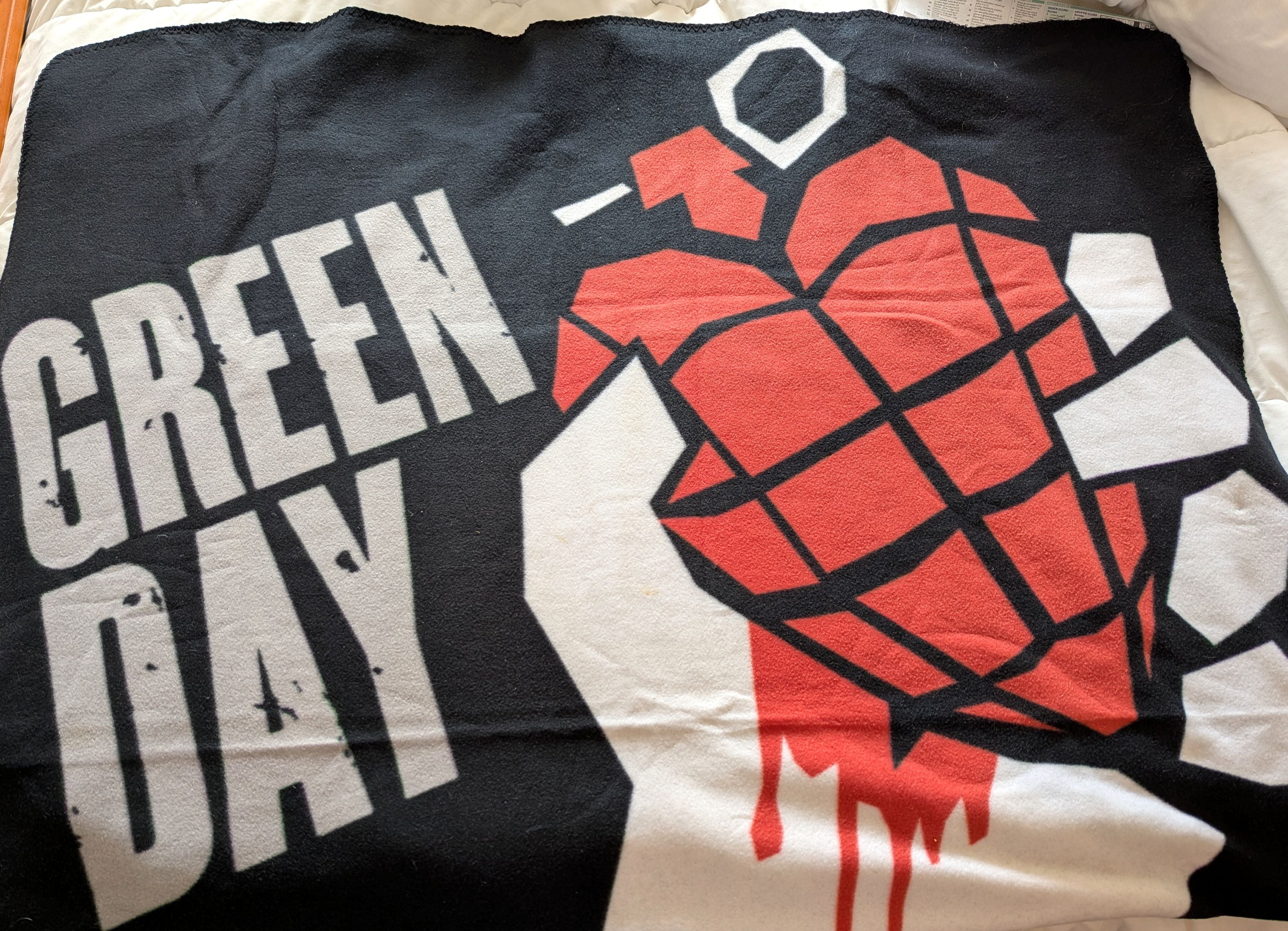Green Day - Large 150 x 120 NECA Vintage 2004 American Idiot Fleece Throw Collectable Blanket